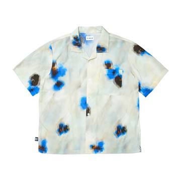 KAIKAI - Insomnia - 暈染藍花古巴襯衫