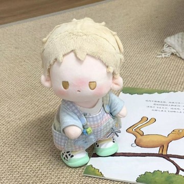 臺灣出貨 20cm娃衣 超級小堡“放屁象”“屁鼠多”揹帶褲爬爬服套裝 可愛換裝娃衣 娃娃裝 娃娃背帶褲 娃娃配件