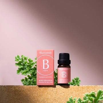 【自然農法香草田】玫瑰天竺葵精油 10ml 百分百植物萃取精油