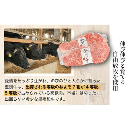 ふるさと納税 登別牛サーロインステーキ肉とのぼりべつ乳清豚（ホエー）ステーキ肉セット 北海道登別市