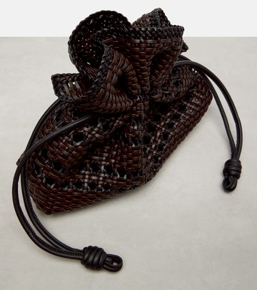 Loewe Flamenco Medium woven leather clutch