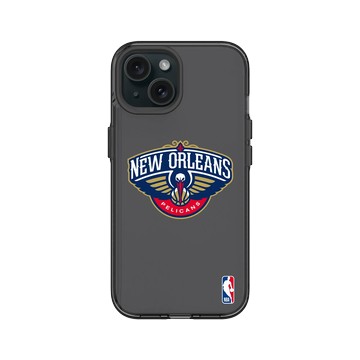 iPhone 15 Clear 酷墨灰 - NBA - Logo-新奧爾良鵜鶘 New Orleans Pelicans
