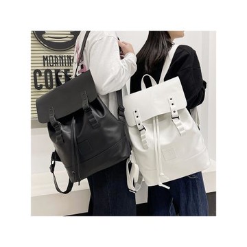 雙肩包2024新款男女大容量學生復古百搭學院書包情侶中性潮酷背包