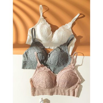 [加購3款到手價33元/件]透氣不悶小胸內衣女薄款透氣法式蕾絲彈力