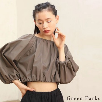 Green Parks  縮褶剪裁短版上衣