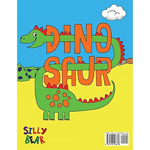 Dinosaur Coloring Book: For Kids ages 4ー8 (Silly Bear Coloring Books)