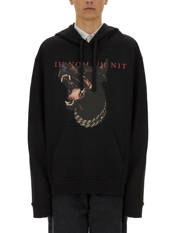 ih nom uh nit dobermann print sweatshirt
