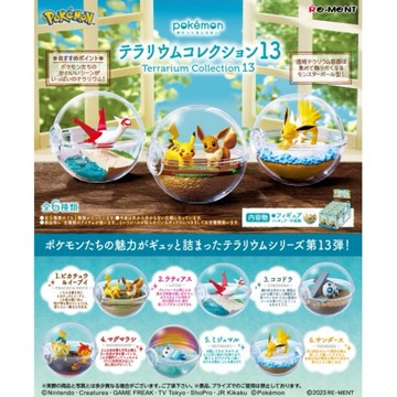 現貨 正版 Re-MeNT寶可夢寶貝球盆景品 P13 寶貝球水晶球盒玩皮卡丘伊布紅水督可可多啦水水獺雷伊布火岩鼠整套6款