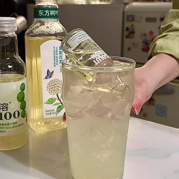 ✈️日用餐廚✈️日用餐廚啤酒杯玻璃杯大容量長飲杯奶茶杯獨居女輕奢家用厨房好物