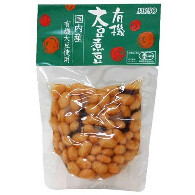 ムソー 有機大豆煮豆 145g ×10セット