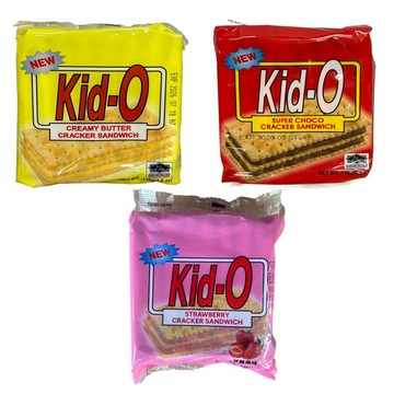 Kid-O 三明治餅乾 奶油 l 巧克力口味 l 草莓口味