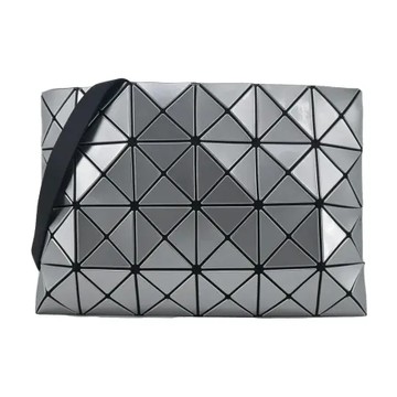 ISSEY MIYAKE 三宅一生BAOBAO  LUCENT4x6亮面斜背包-銀