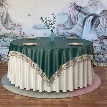 圓桌桌布防水防油免洗家用酒店餐廳餐桌墊防燙圓形臺布歐式餐桌布