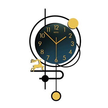 北歐簡約家用掛牆鐘表客廳時尚創意網紅掛鐘輕奢裝飾個性現代時鐘 雙11全館免運