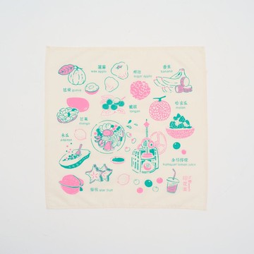 包布巾/台灣水果/綠粉