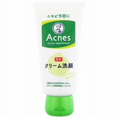 ロート製薬 メンソレータム アクネス 薬用クリーム洗顔 (130g) 洗顔料　【医薬部外品】