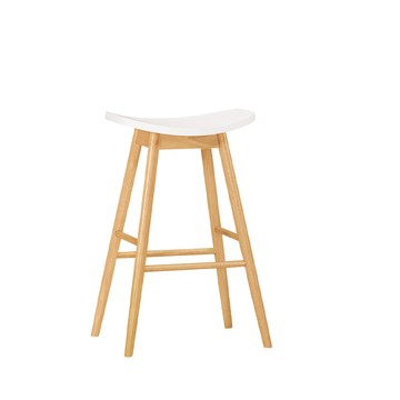 直人木業-KATH吧椅-實木色-高款