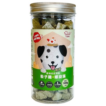 Baster 巴絲特 泰瑞叔叔凍乾  1個  骰子雞 + 螺旋藻  100g