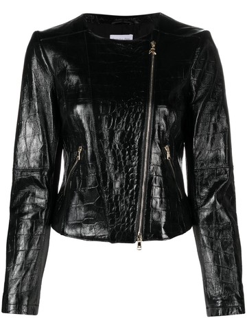 Patrizia Pepe Cropped Leather Jacket