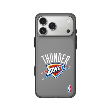 iPhone 17 Pro Max Clear (相機按鈕) 酷墨灰 - NBA - Logo-奧克拉荷馬市雷霆 Oklahoma City Thunder - Light
