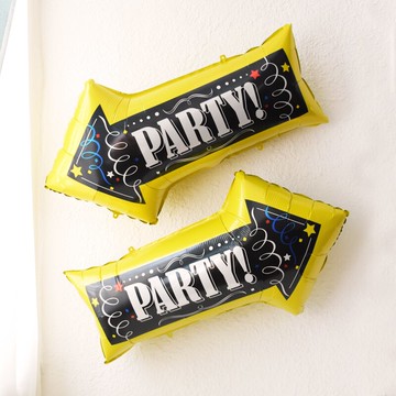 箭頭鋁膜氣球年會裝飾場景布置 生日寶寶百天聚會party派對指示牌