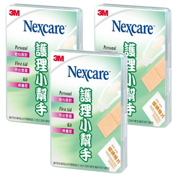 3M Nexcare 護理小幫手隨身包  舒適繃1.9 x 7.6cm + 克林濕防水透氣繃2.6 x 5.7cm  3盒  8片