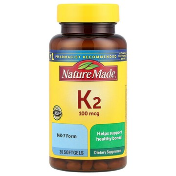 Nature Made, 維生素 K2，100 微克，30 粒軟膠囊