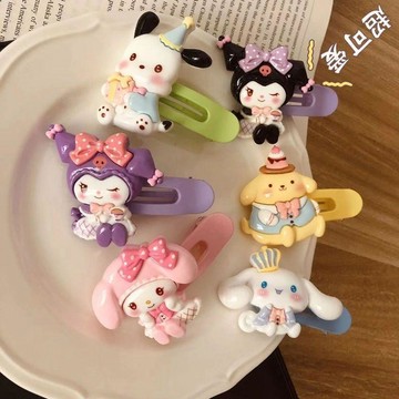 儿童发夹 卡通髮夾 劉海側邊夾 新款網紅碎髮夾 后腦勺髮卡 洋氣髮飾