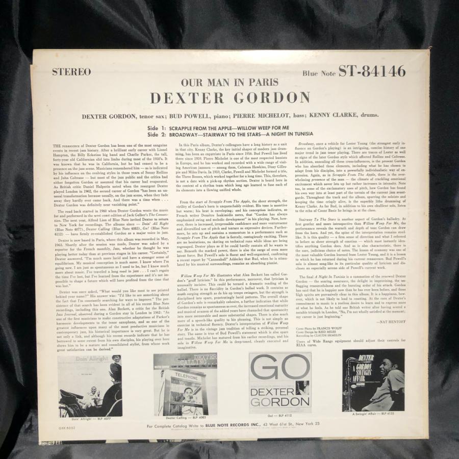 Dexter Gordon   Our Man In Paris LP BLUE NOTE・KING RECORD