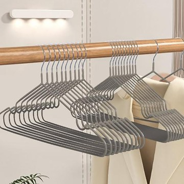 理享家 實心四層 強力防滑衣架 24個  40.5x18cm  沉穩灰