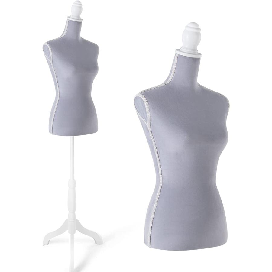 DRDINGRUI Dress Form  Female Mannequin Body with Stand  Pinnable Velvet Mannequin Torso　並行輸入品