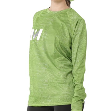 MI MI LEO 中性款 台灣製竹炭科技機能薄淺色款長袖  2XL  綠色