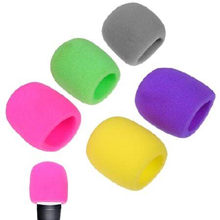 Microphone Covers Foam Microphones 10pcs Microphone Sponge Covers Mic Sleeve Mic Covers Mic Accessories 並行輸入