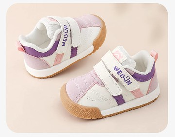 【NikoKids】軟底小童鞋/小童運動鞋/包鞋/粉紫色( NK752)