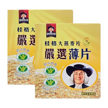 桂格 嚴選薄片大燕麥片 1200g X 2盒