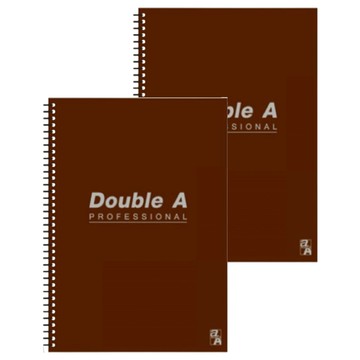 Double A B5線圈筆記本 辦公室系列 咖啡色  2本