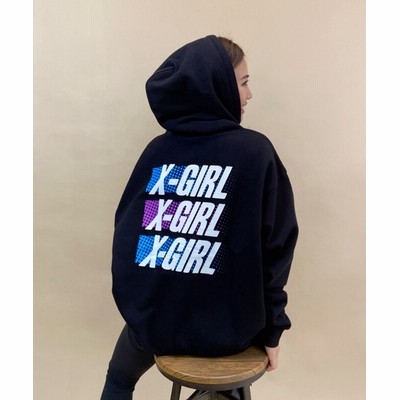 ムラサキスポーツ ムラサキスポーツ別注 X Girl エックスガール ビッグシルエット バックプリントパーカー Women トップス パーカー 通販 Lineポイント最大get Lineショッピング