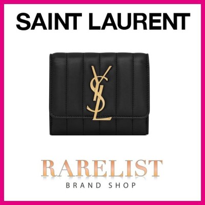 サンローラン SAINT LAURENT PARIS 財布 コインケース カードケース ブラック レザー YSL ロゴ