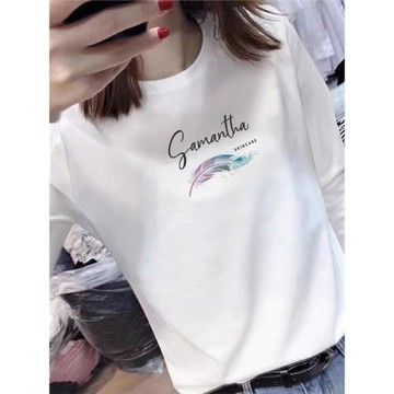 白色長袖t恤女2025新款早秋加絨高端純棉女士德絨打底衫內搭上衣