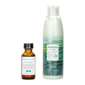 Skin Ceuticals Skin Ceuticals C E Ferulic High Potency Triple Antioxidant Treatment X Green Tea Emulsion(Exp Date:26/1/2026) 2pcs-組合