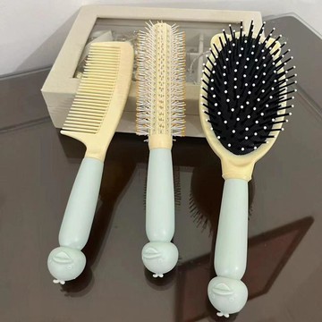 🔥嘉儀出貨🔥氣囊梳子可愛便攜學生宿舍高顏值直髮家用按摩捲髮氣墊蓬鬆長髮梳可開發票