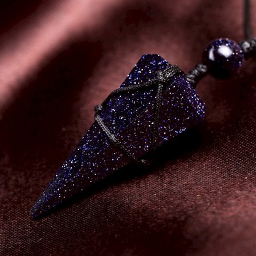 千尋雨星空藍砂石吊墜男女款靈擺掛件情侶閨蜜飾品個性送好友禮物