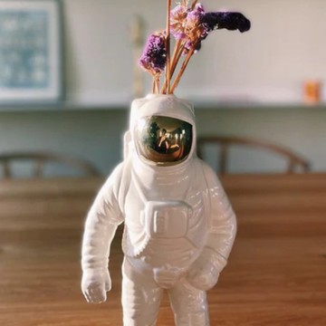義大利 SELETTI  太空人花瓶插花容器單枝花瓶桌面裝飾擺件