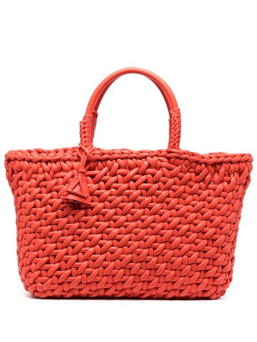 Alanui - Icon leather tote bag - women - Polyurethane/Viscose/Lambskin/Lambskin - One Size - Orange