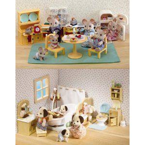 Calico Critters Cozy Kitchen Bathroom Sets Furniture Accessories