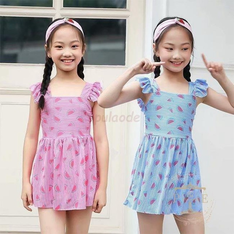 水泳服 女の子 水着 ワンピース スイカ柄 キッズ ワンピース水着 2点セット ジュニア スイムウェア 子供 ビキニ 小学生 ビーチウェア 通販 Lineポイント最大0 5 Get Lineショッピング