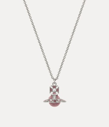Vivienne Westwood Capucine Pendant Necklace Platinum-white-crystal-light-rose-enamel Platinum-white-crystal-light-rose-enamel Women