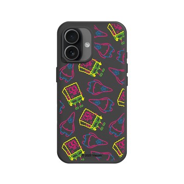 iPhone 17 SolidX 黑 - 海綿寶寶 SpongeBob - 奇異筆觸Pattern