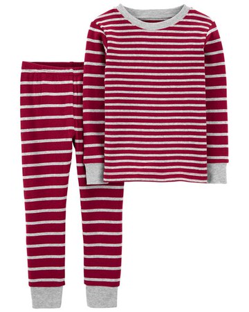 Baby 2-Piece Striped 100% Snug Fit Cotton PJs