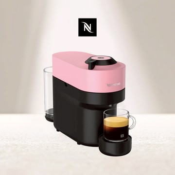 【Nespresso】創新美式 Vertuo 系列 POP 膠囊咖啡機 櫻花粉 (贈咖啡組+膠囊折扣金)